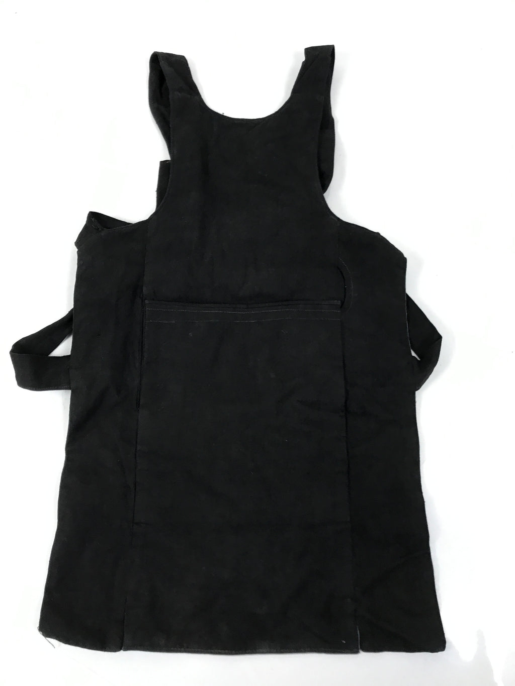 Japanese Firefighter Uniform Apron Haragake Vtg Fire Brigade Matsuri Black MK29