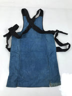 Japanese Firefighter Uniform Apron Haragake Vtg Fire Brigade Matsuri Black MK30