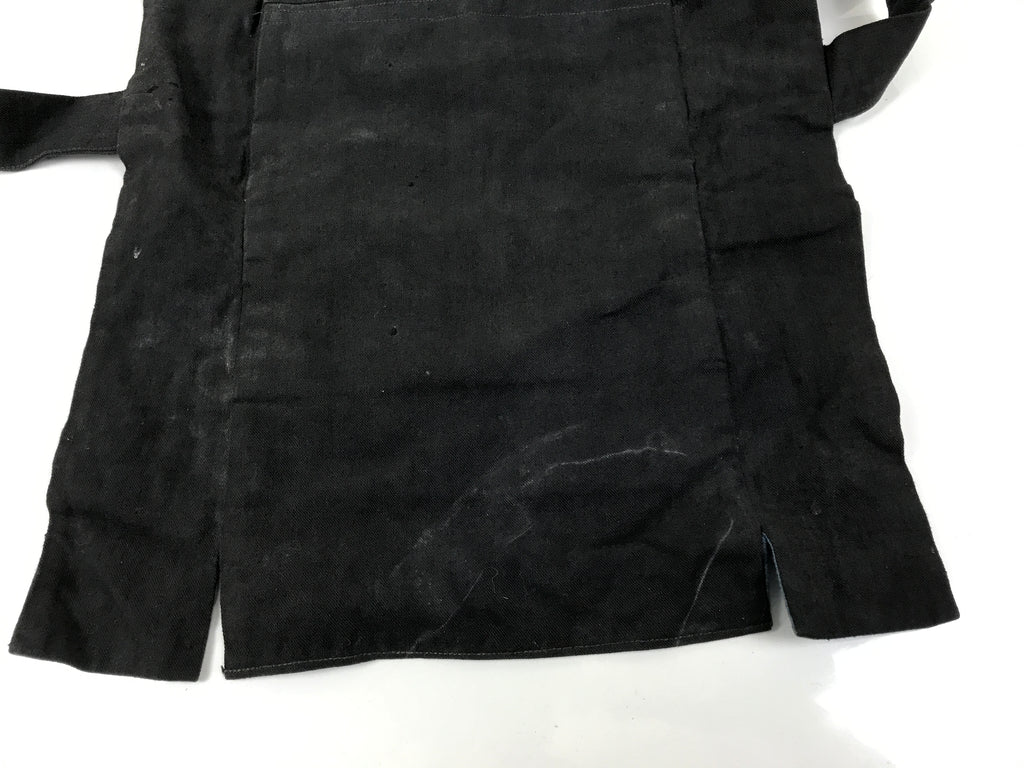 Japanese Firefighter Uniform Apron Haragake Vtg Fire Brigade Matsuri Black MK30