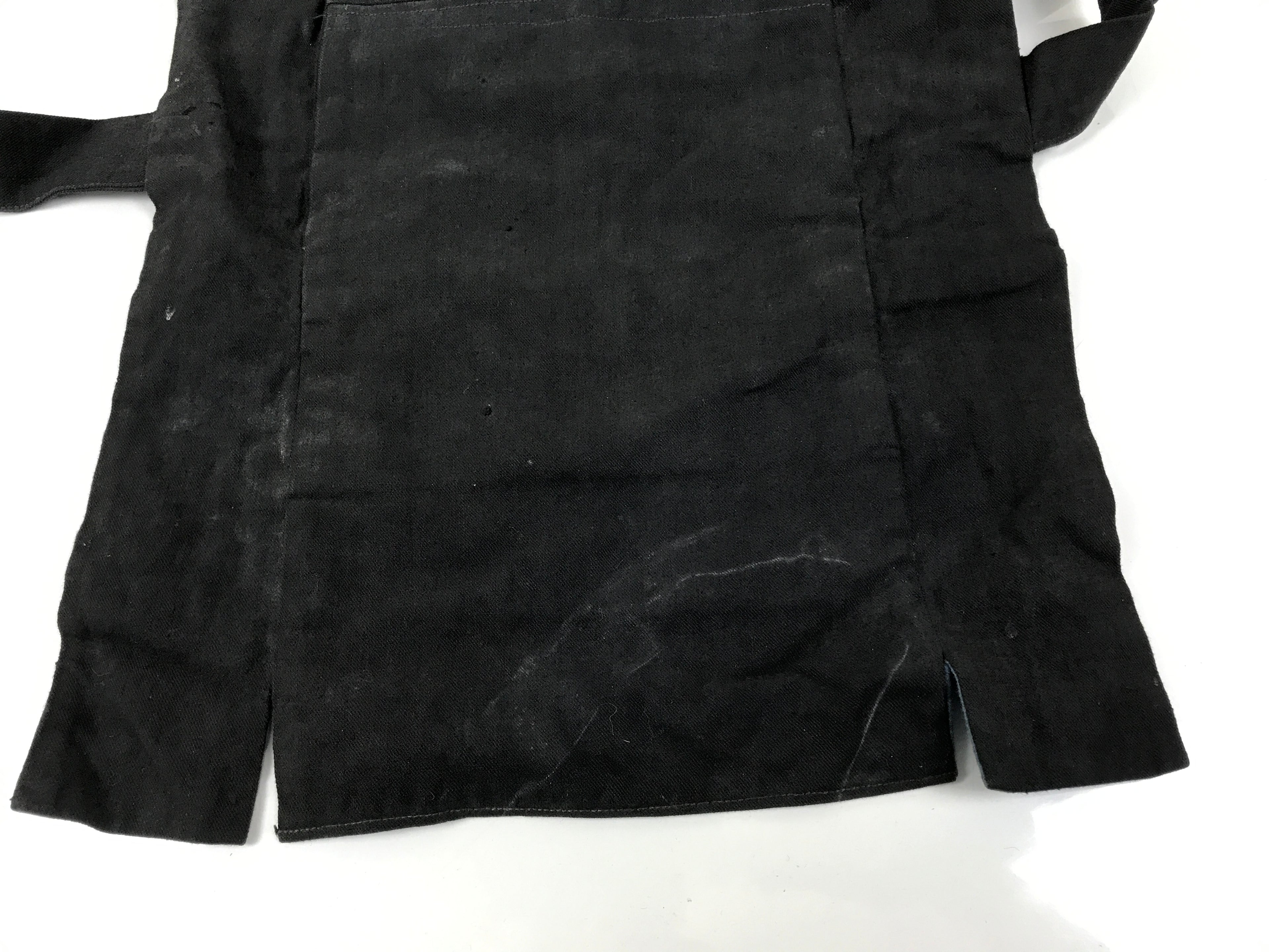 Japanese Firefighter Uniform Apron Haragake Vtg Fire Brigade Matsuri Black MK30