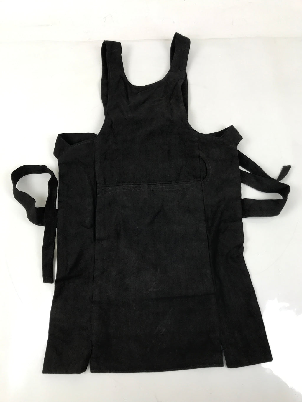 Japanese Firefighter Uniform Apron Haragake Vtg Fire Brigade Matsuri Black MK31