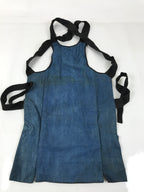 Japanese Firefighter Uniform Apron Haragake Vtg Fire Brigade Matsuri Black MK31