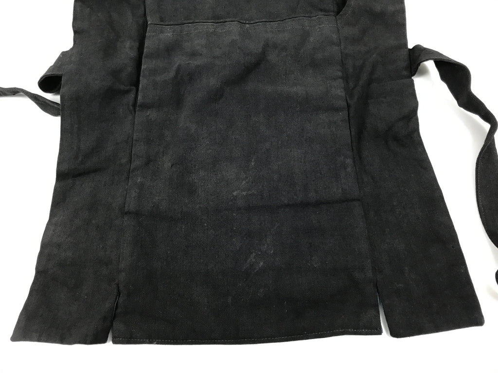 Japanese Firefighter Uniform Apron Haragake Vtg Fire Brigade Matsuri Black MK31