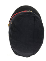 Japanese Firefighter Uniform Hat Vtg Fire Brigade Cap Blue Metal Sakura Pin MK10