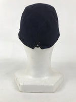 Japanese Firefighter Uniform Hat Vtg Fire Brigade Cap Blue Metal Sakura Pin MK11