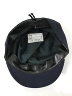 Japanese Firefighter Uniform Hat Vtg Fire Brigade Cap Blue Metal Sakura Pin MK14