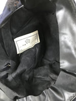 Japanese Firefighter Uniform Hat Vtg Fire Brigade Cap Blue Metal Sakura Pin MK15