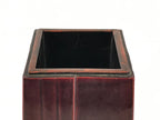 Japanese Flower Vase Kabin Dark Red Ikebana Shunkei Nuri Hide Takayama FK28