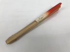 Japanese Folding Fan Maisen Sensu Vtg Bamboo Frame Simple Red White Gold 5D19