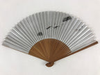 Japanese Folding Fan Sensu Bamboo Frame Fish Sparkles Signature Seal Stamp 4D668