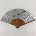 Japanese Folding Fan Sensu Bamboo Frame Fish Sparkles Signature Seal Stamp 4D668