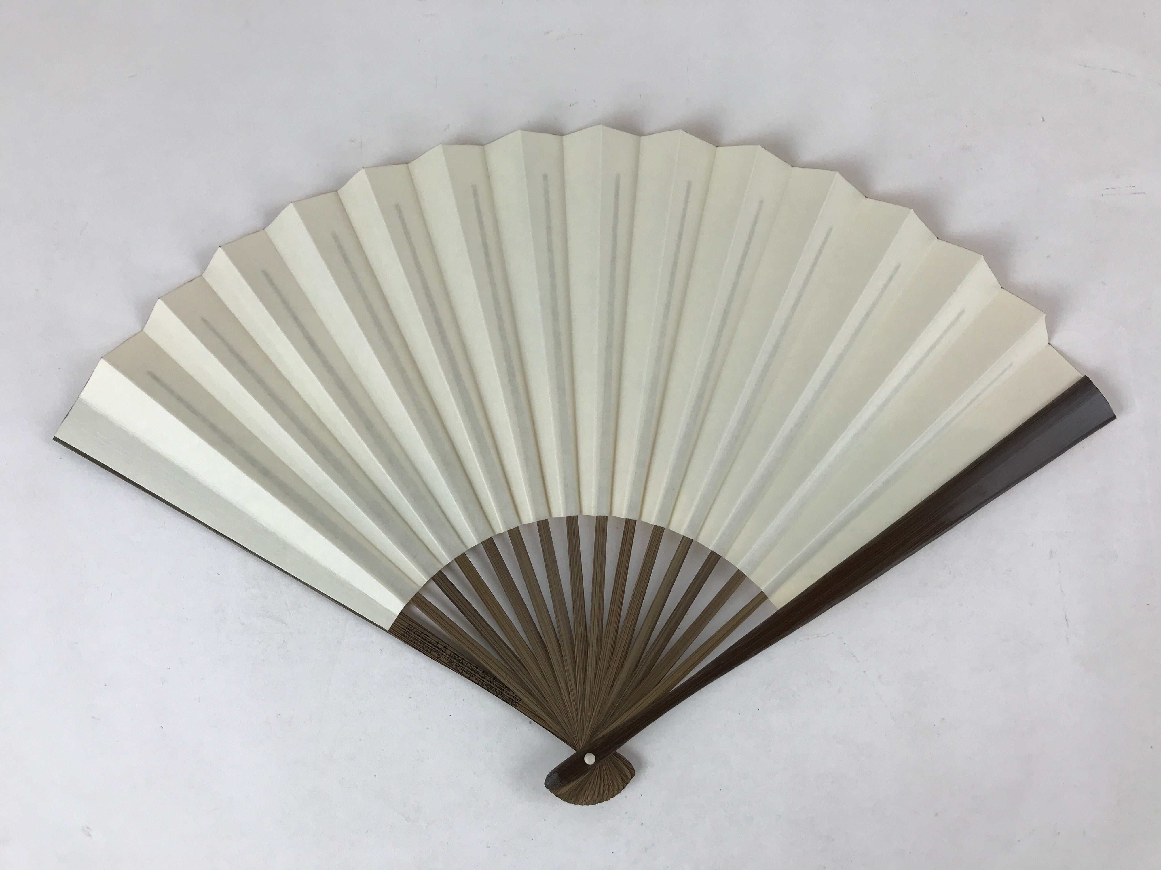 Japanese Folding Fan Sensu Bamboo Frame Higashi Honganji Commemorative 4D702