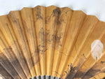 Japanese Folding Fan Sensu Bamboo Frame Higashi Honganji Commemorative 4D702