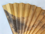 Japanese Folding Fan Sensu Bamboo Frame Higashi Honganji Commemorative 4D702