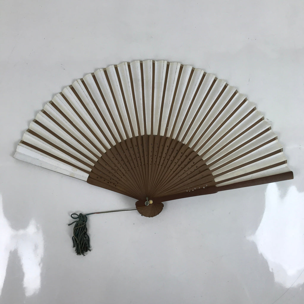 Japanese Folding Fan Sensu Bamboo Frame NHK Anime Ojarumaru Inumaru Rin 4D809