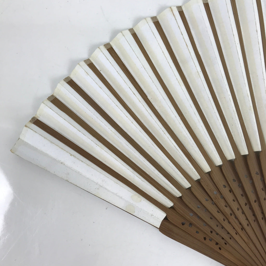 Japanese Folding Fan Sensu Bamboo Frame NHK Anime Ojarumaru Inumaru Rin 4D809