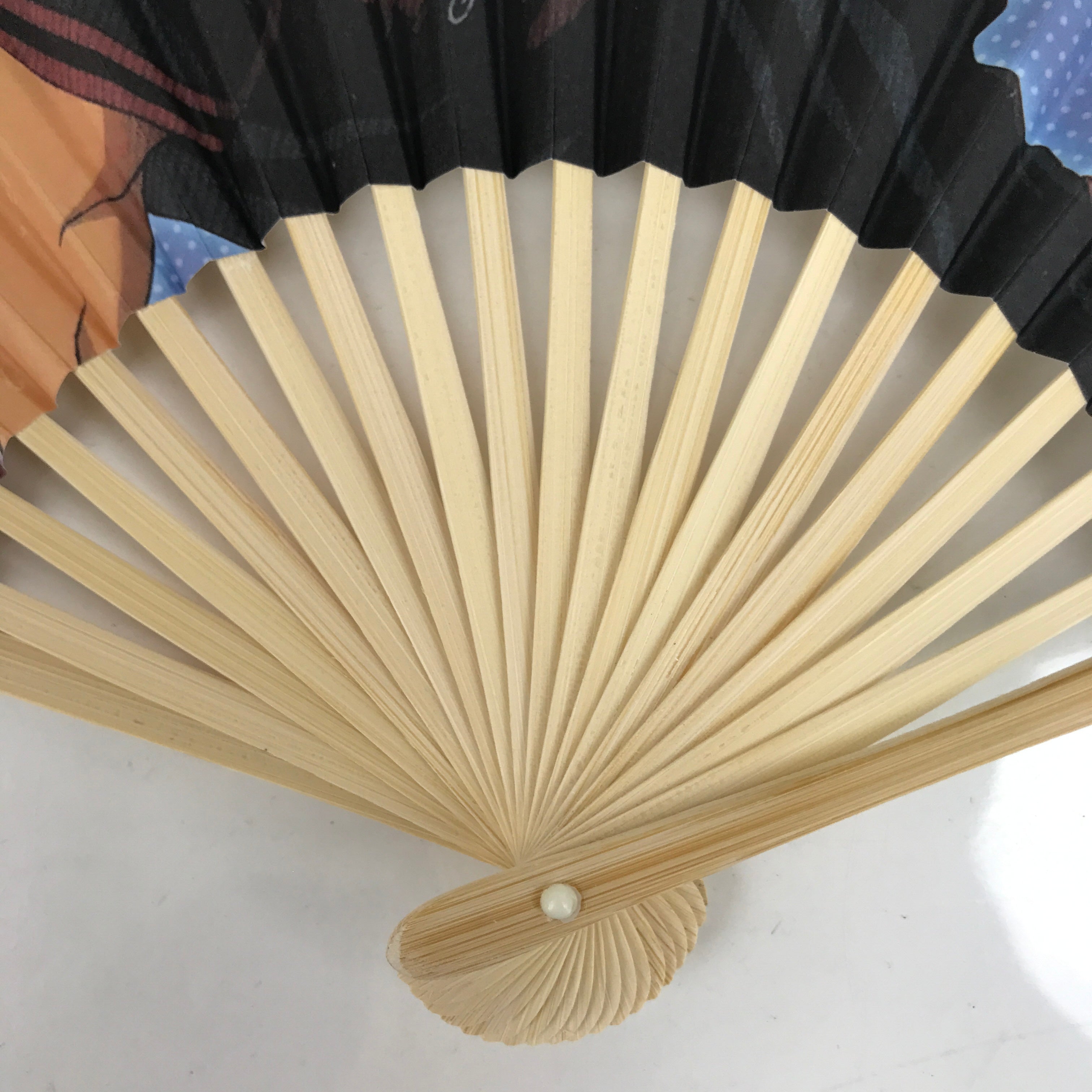 Japanese Folding Fan Sensu Bamboo Kuroko no Basuke Anime Aomine Daiki 4D817