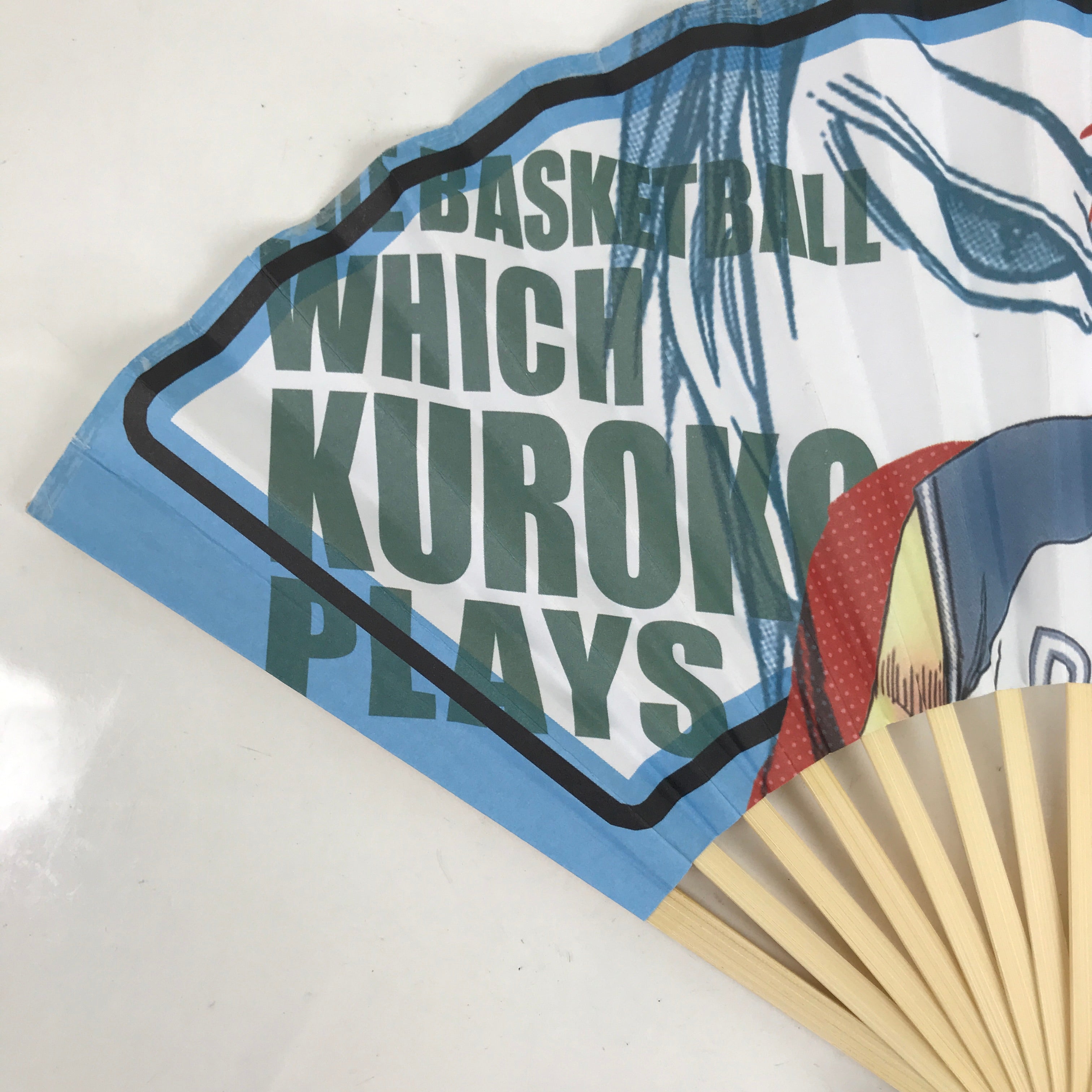 Japanese Folding Fan Sensu Bamboo Kuroko no Basuke Anime Rakuzan Akashi 4D814