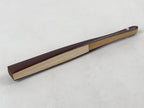 Japanese Folding Fan Sensu Vtg Bamboo Frame Boar Zodiac Animals Red W/ Box 4D711