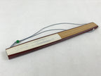 Japanese Folding Fan Sensu Vtg Bamboo Frame Crabs Summer White Black Boxed 4D704