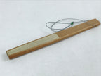 Japanese Folding Fan Sensu Vtg Bamboo Frame Flowers Forest Green 4D751