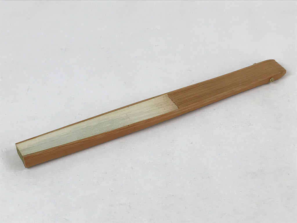 Japanese Folding Fan Sensu Vtg Bamboo Frame Green Grapes Red Seal 4D749