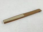Japanese Folding Fan Sensu Vtg Bamboo Frame Maple Leaf Mint Green 4D745