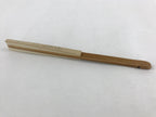 Japanese Folding Fan Sensu Vtg Bamboo Frame Plum Flower Red Seal White 4D683