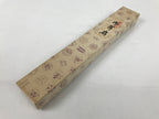 Japanese Folding Fan Sensu Vtg Bamboo Frame Red Beige Gold Waves Pattern 4D892