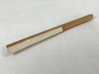 Japanese Folding Fan Sensu Vtg Bamboo Frame Simple Blank White 4D762