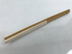 Japanese Folding Fan Sensu Vtg Bamboo Frame Simple Blank White 4D793