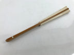 Japanese Folding Fan Sensu Vtg Bamboo Frame Simple Blank White 4D795