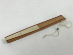 Japanese Folding Fan Sensu Vtg Bamboo Frame Small Iris Ayame Purple 4D741