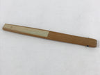 Japanese Folding Fan Sensu Vtg Bamboo Yacht Kanji Characters Cream Seal 4D665