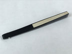 Japanese Folding Fan Sensu Vtg Lacquer Bamboo Frame Beige Nadeshiko Flower 4D742