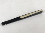 Japanese Folding Fan Sensu Vtg Lacquer Bamboo Frame Beige Nadeshiko Flower 4D742