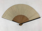 Japanese Folding Fan Sensu Vtg Lacquer Bamboo Frame Nadeshiko Flower 4D744