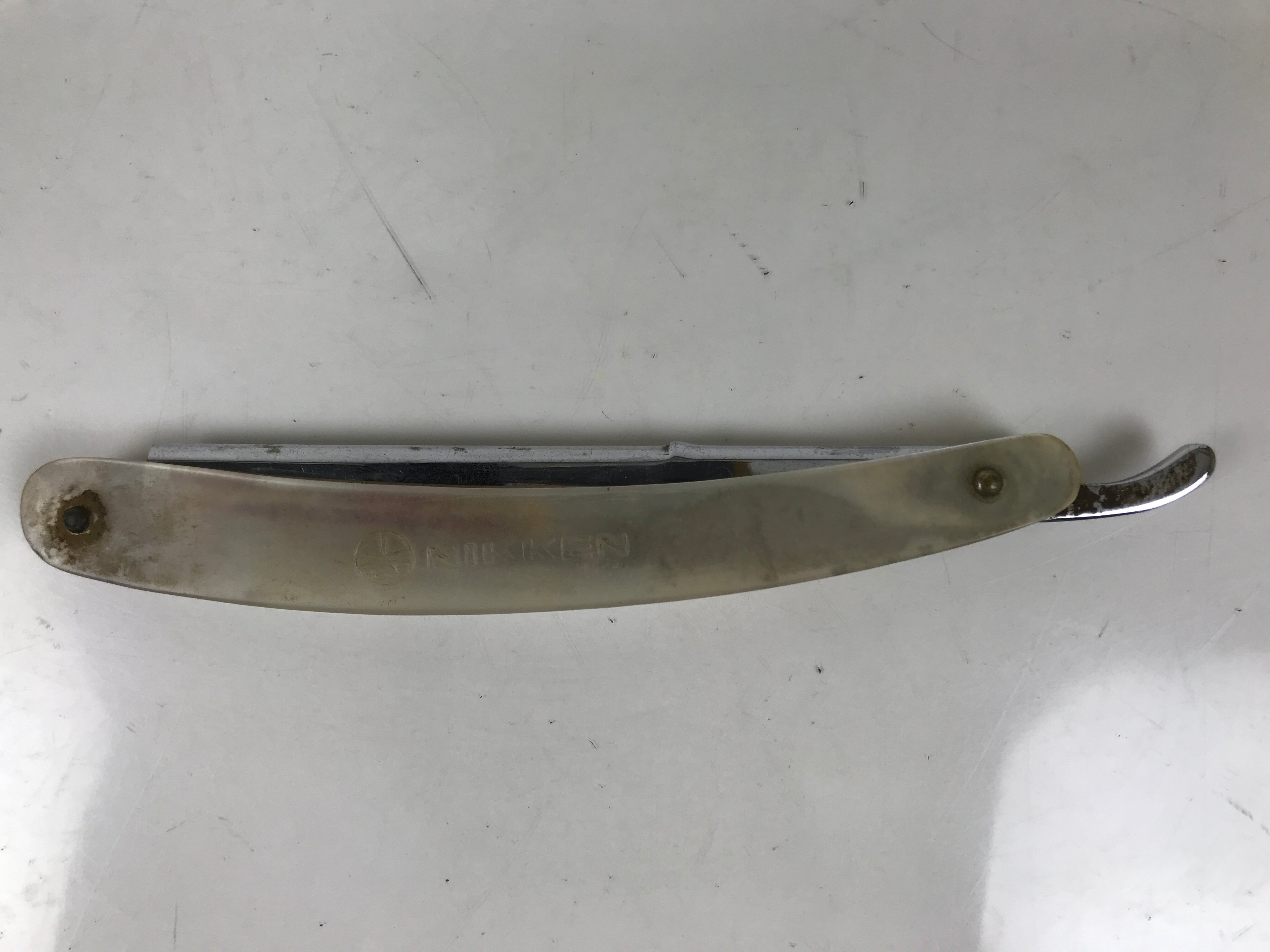 Japanese Folding Razor Shaving Tool Vtg 5.7cm Blade Replacement Nikken KN26