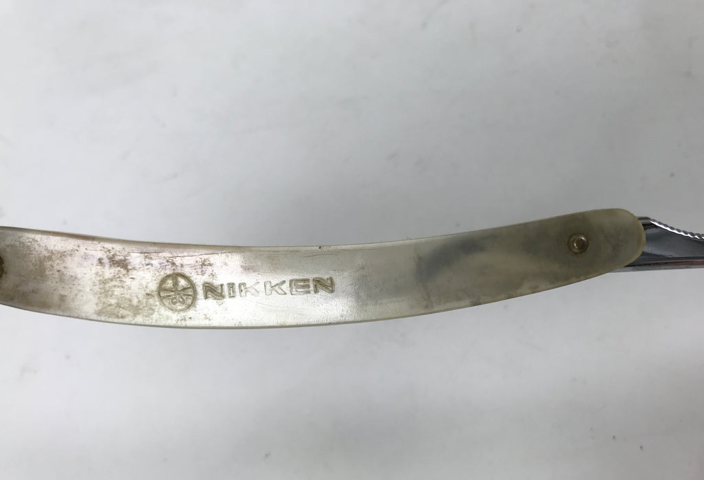 Japanese Folding Razor Shaving Tool Vtg 5.7cm Blade Replacement Nikken KN26