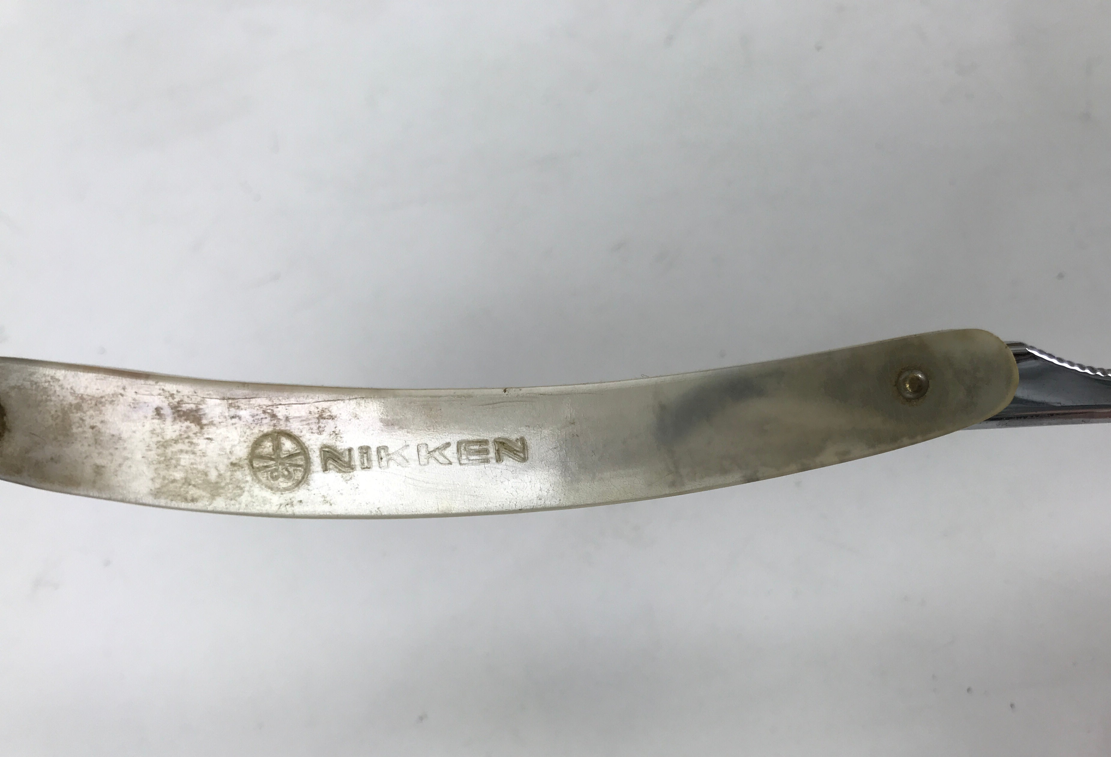 Japanese Folding Razor Shaving Tool Vtg 5.7cm Blade Replacement Nikken KN26