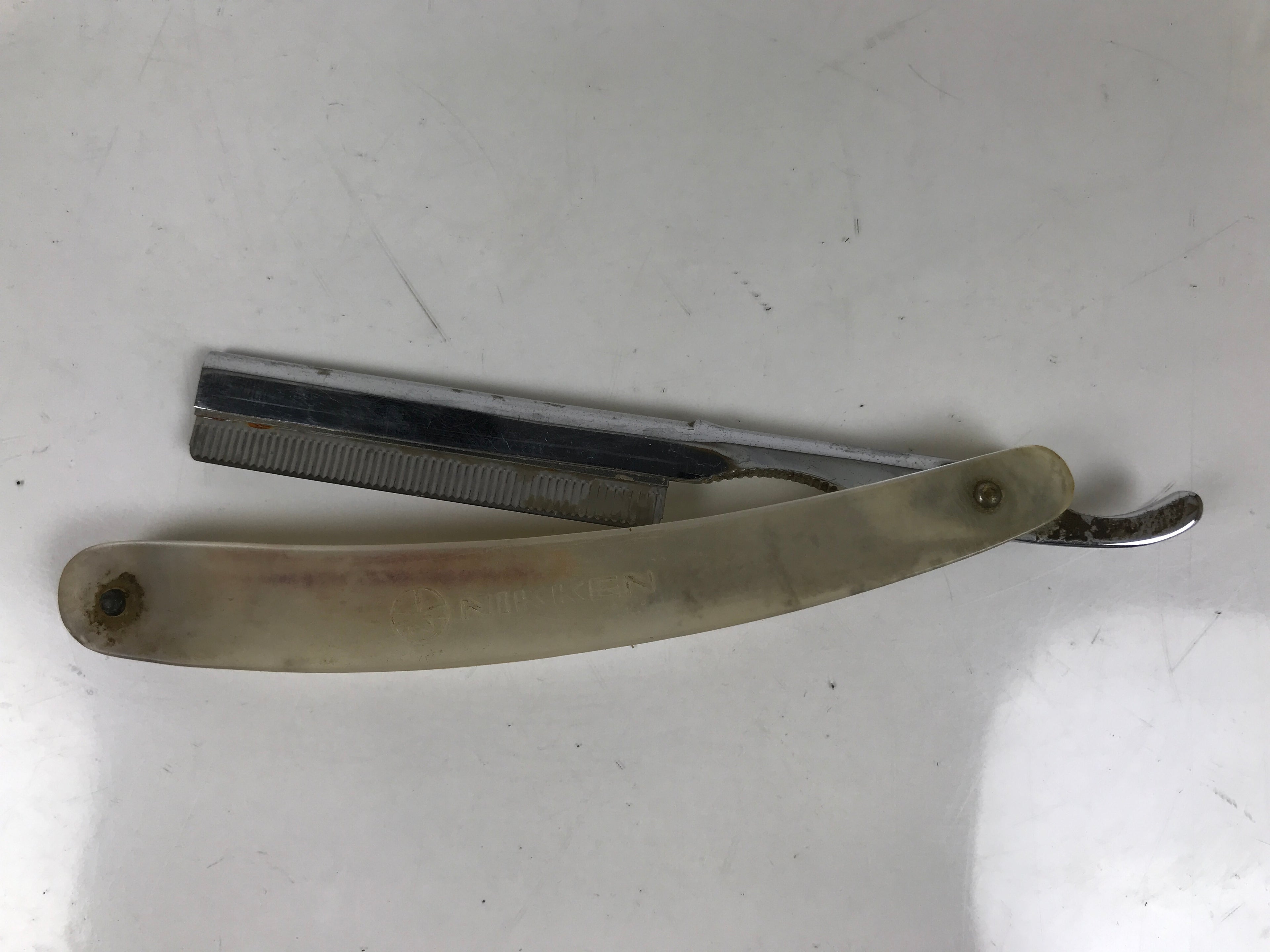 Japanese Folding Razor Shaving Tool Vtg 5.7cm Blade Replacement Nikken KN26