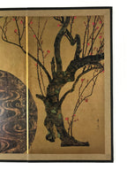 Japanese Folding Screen Art Reproduction Plum Blossoms Ogata Korin Byobu FL256