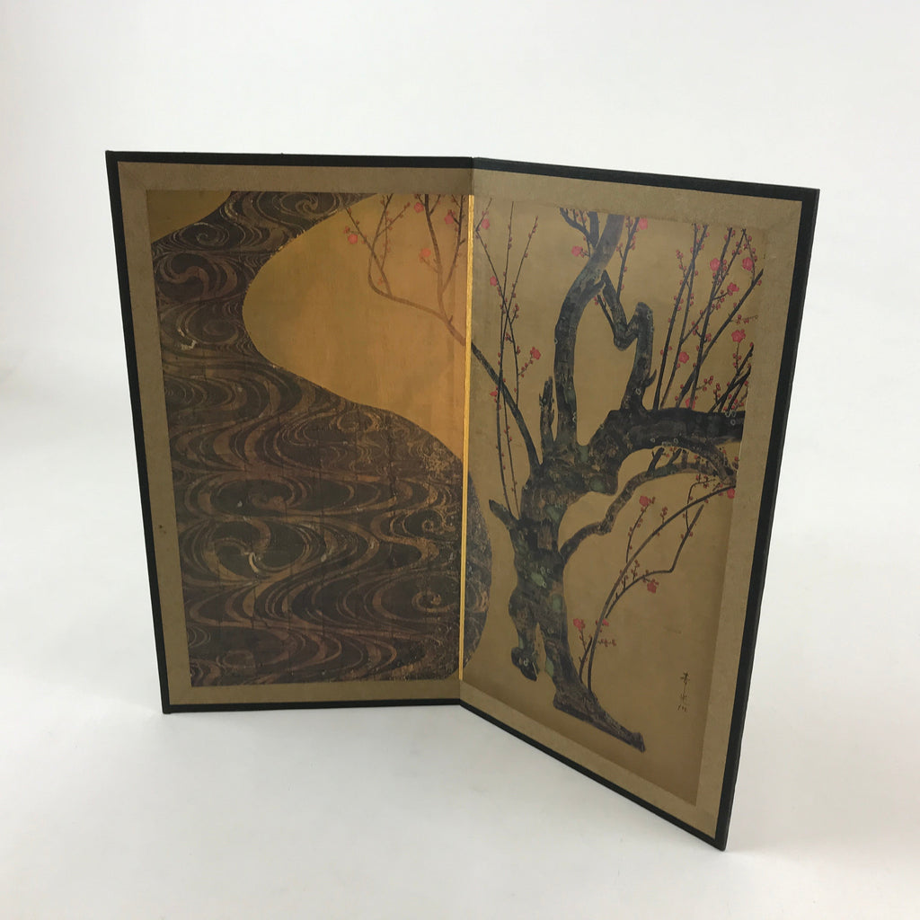 Japanese Folding Screen Art Reproduction Plum Blossoms Ogata Korin Byobu FL256
