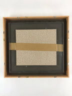 Japanese Framed 3D Quartz Art Vtg Handcrafted Flowers Vase Polished Stone FR5