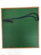 Japanese Framed Ise Katagami Kimono Stencil Vtg Tsuru Crane Minogame Turtle FR33