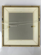Japanese Framed Katagami Kimono Stencil Vtg Gosho Guruma Court Carriage FR26