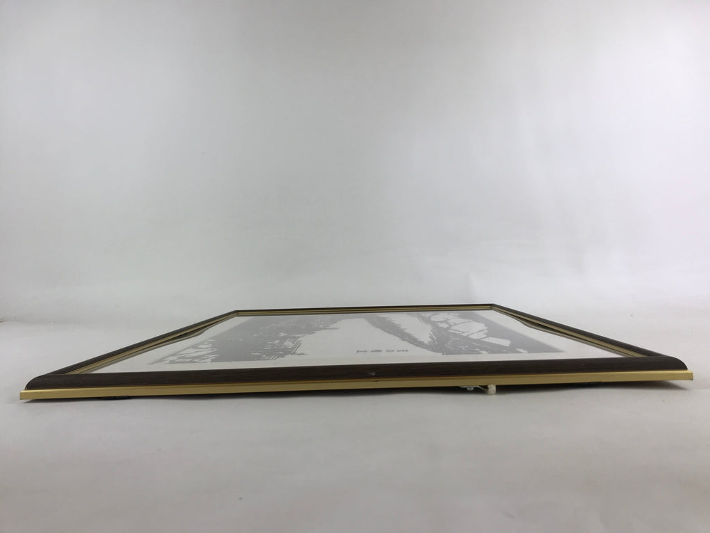 Japanese Framed Katagami Vtg Kimono Stencil Amanohashidate Kyoto Vista FR18