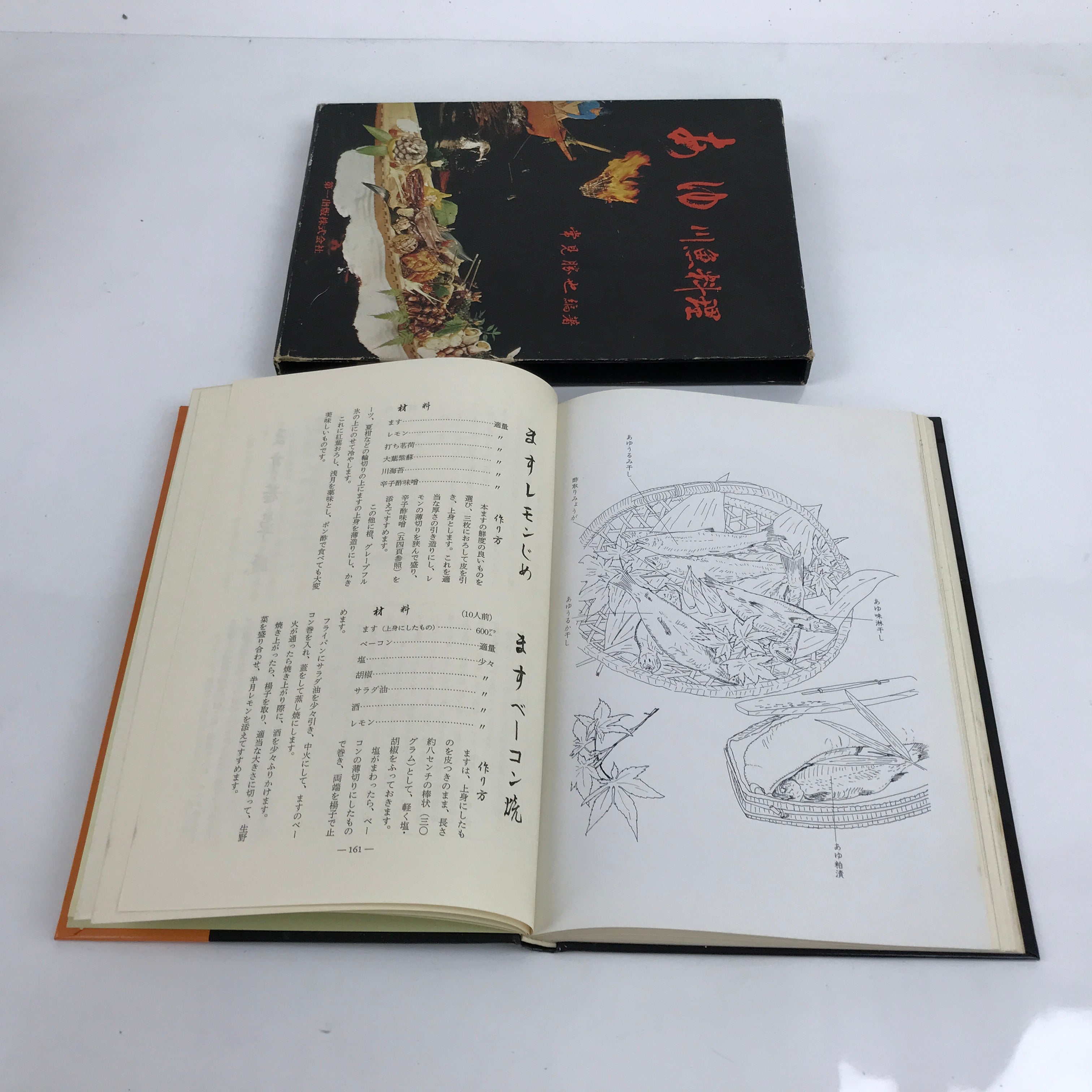 Japanese Freshwater Fish Recipes C1970 Ayu Koi Namazu Unagi Masu Food HN6