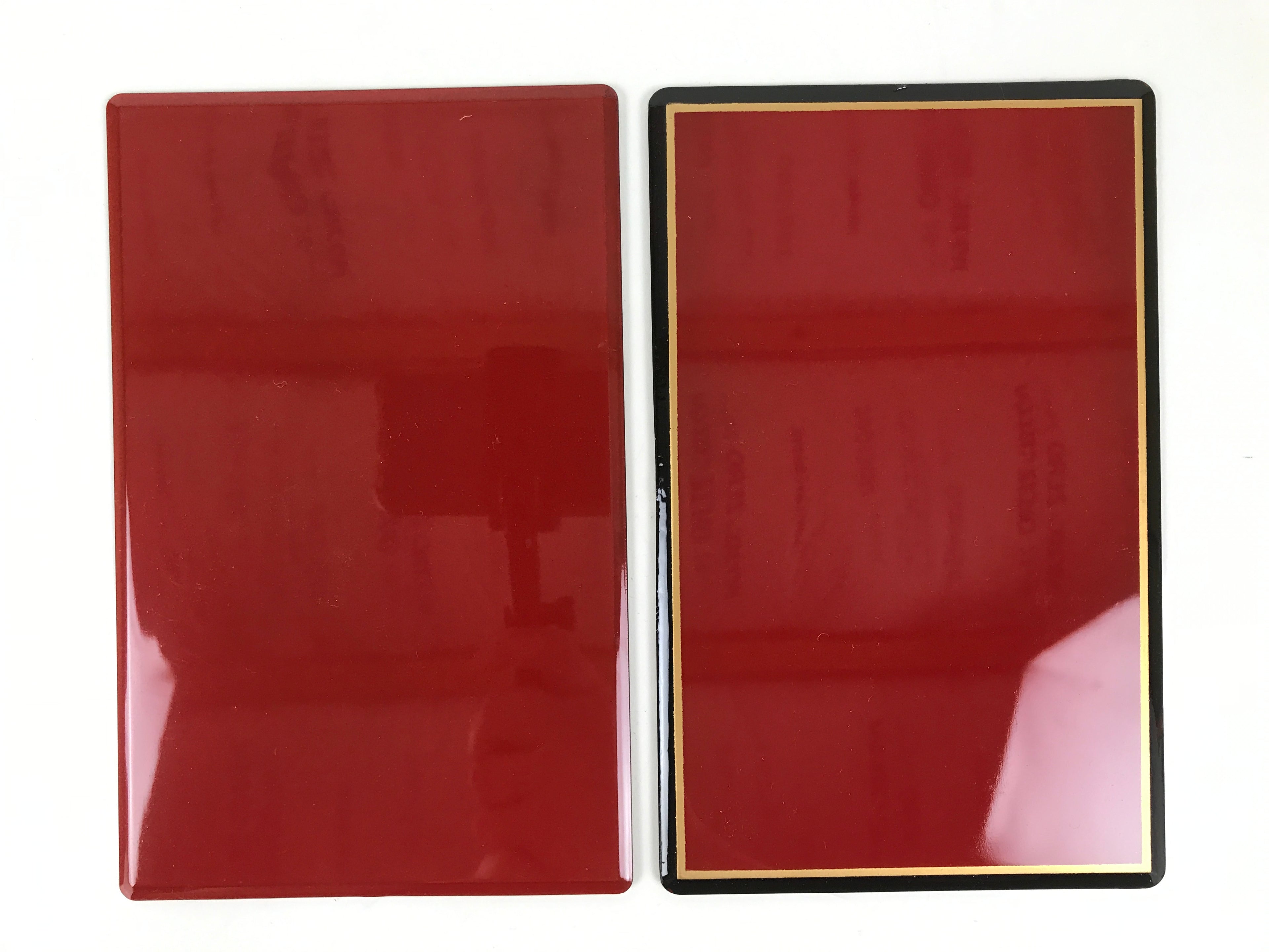 Japanese Fukusa Lacquered Gift Envelope Cover Red Black Wedding Funeral LWB119