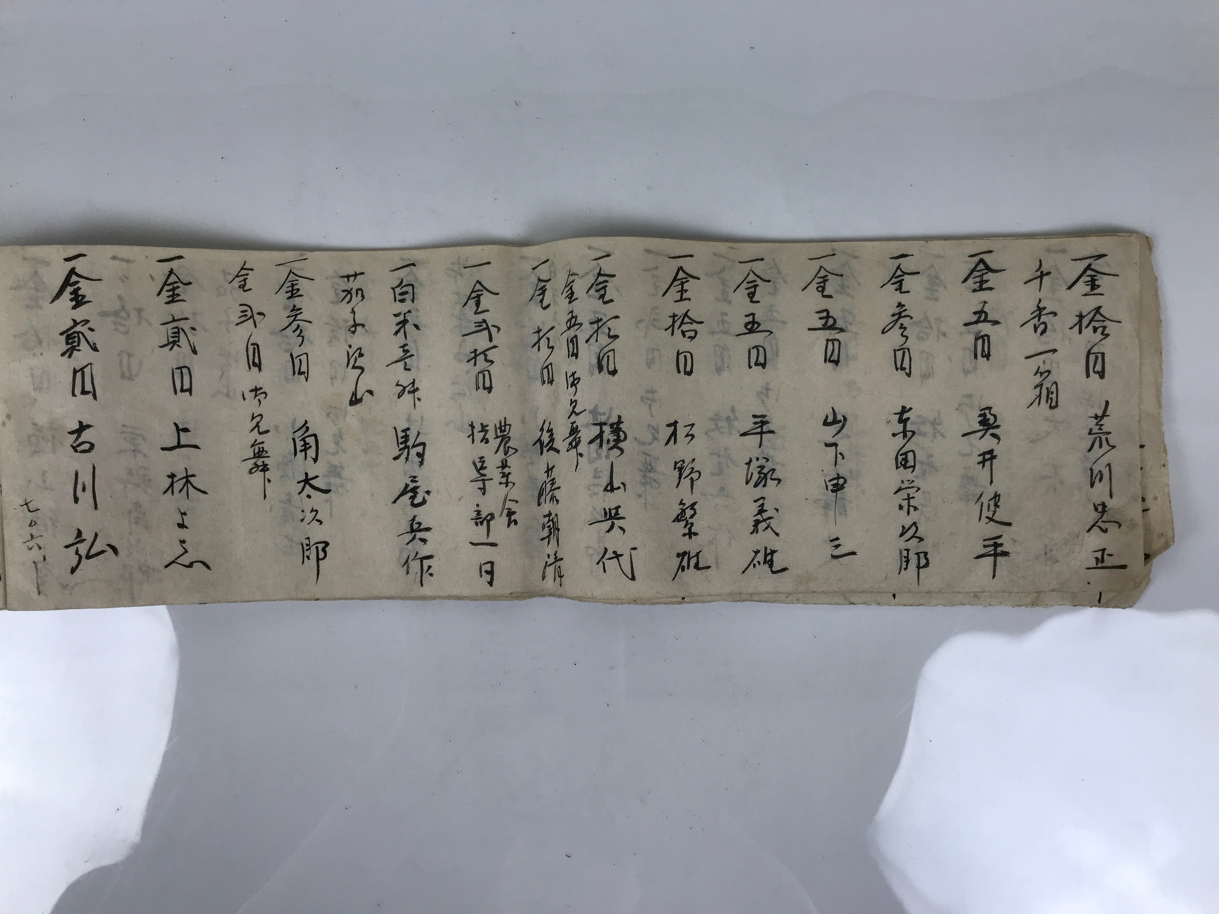 Japanese Funeral Record Guest Book Vtg Koden Shoshiki C1940 Washi Paper P426